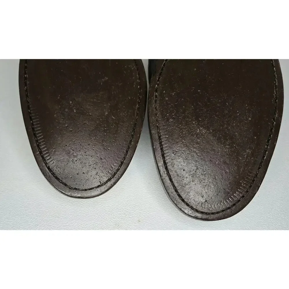 Men Frye James Double Monk Strap Loafers 81123 Sz 8.5 D Gray Suede Cap Toe Shoes